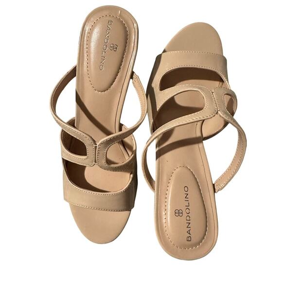 Bandolino Women’s Mizelle Heeled Sandal, Nude, 9M - Picture 4 of 4